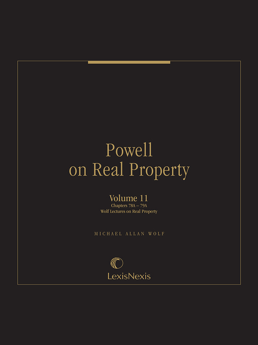 Title details for Powell on Real Property by Michael Allan Wolf - Wait list